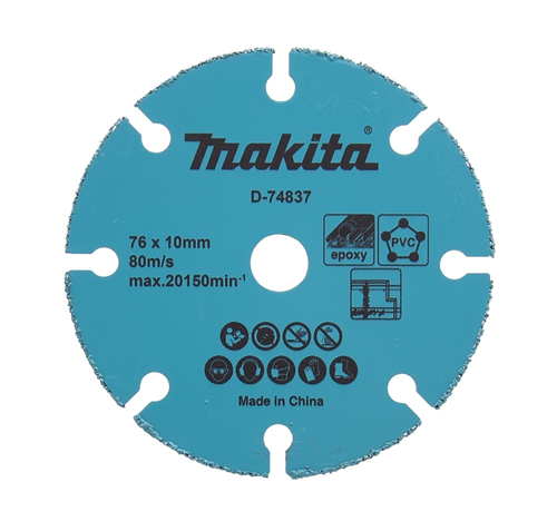 Doorslijpschijf Hm/Tcg Makita -  76X10X1.75MM