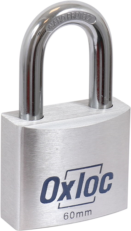 Hangslot Aluminium Mat Oxloc - HIGH SECURITY 60MM