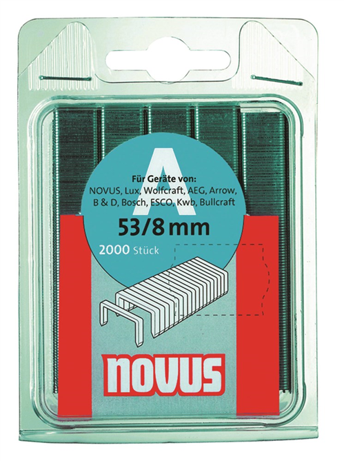 Hechtnieten Gegalvaniseerd Novus - A 53/8  8MM SUPERHARD