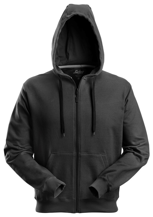 Sweatshirt Zip Hoodie Classic Snickers - 2801 ZWART XXL