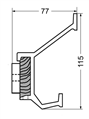 kapstok aluminium f1/eikenhout hermeta-3