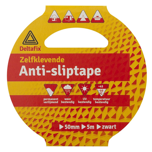 Anti-Sliptape Deltafix - SAFETY WALK 50MM 5M ZWART