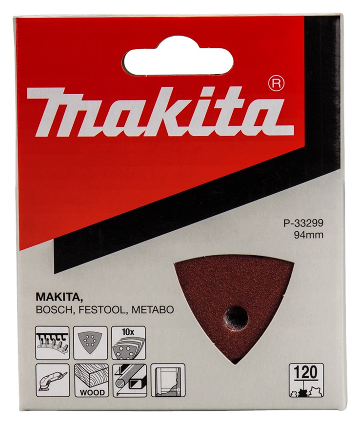 schuurpapier delta red velcro makita