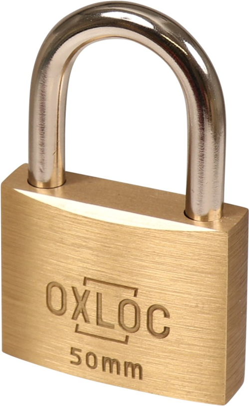 Hangslot Messing Oxloc - 50MM