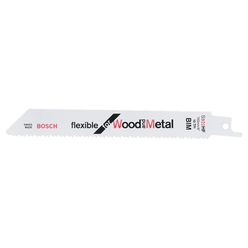 Reciprozaagblad Bosch Flex. Wood/Metal - S922HF 150X0.90MM SET à 5 ST