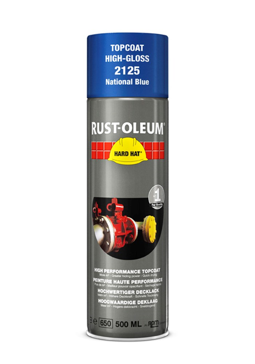 Deklaag Hardhat Rust-Oleum - 2125 500ML NATIONAALBLAUW