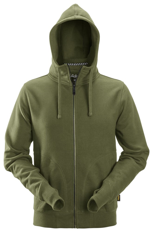 Sweatshirt Zip Hoodie Allround Snickers - 2890 KHAKI GROEN S