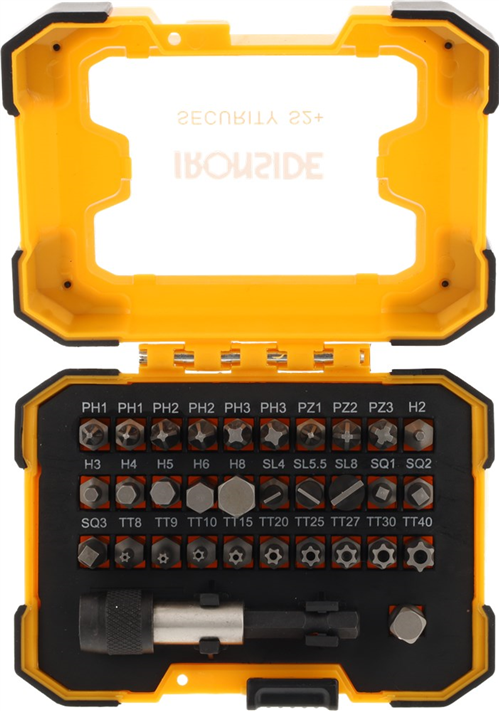 Schroefbitset Ironside - 32-DELIG TX/PH/PZ/SL/HEX/SQ/ZK