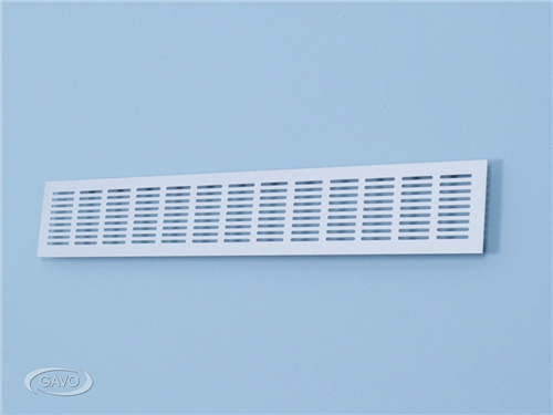 Ventilatiestrip Aluminium Wit - 500X 80MM (BXH) RAL 9010