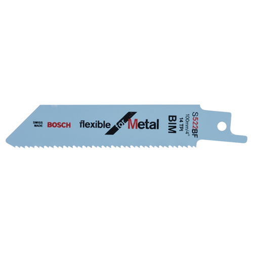 Reciprozaagblad Bosch Flexible For Metal - S522BF 100X0.90MM SET à 5 ST