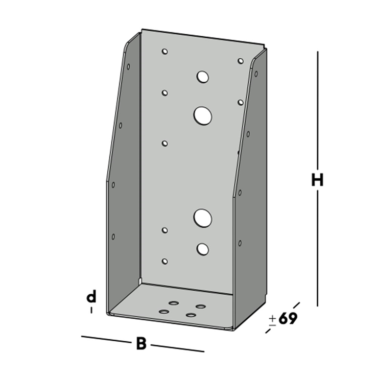 balkdrager gbs zonder lip sv