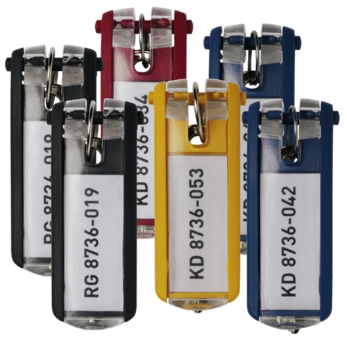 Sleutelhanger Durable - KEY CLIP ASSORTI SET à 6 ST.