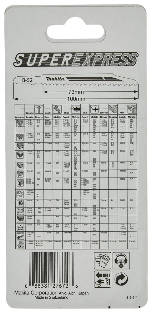 decoupeerzaagblad makita multimaterial