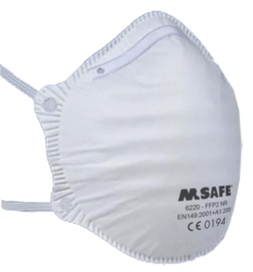 Stofmasker Fijnstof M-Safe - 6220 FFP2 WIT