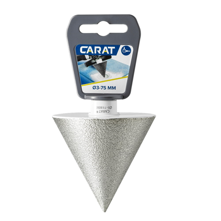 diamantfrees droog conisch carat