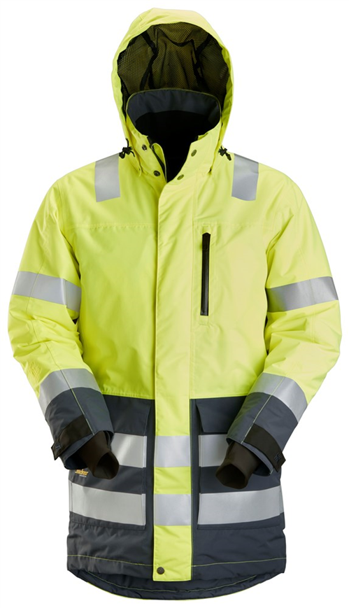 Parka Isolerend Allroundwork Snickers - 1830 GEEL/STAALGRIJS S