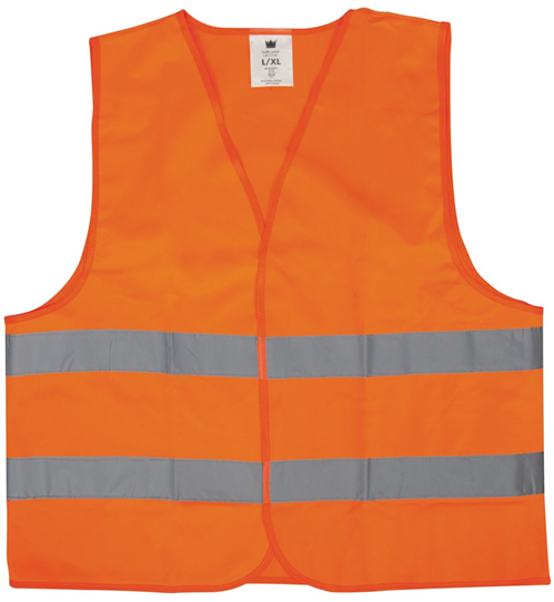 Veiligheidsvest Reflecterend Oxxa - ECONOMY 0117 ORANJE FLUOR L/XL