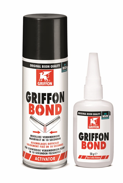 Secondenlijm Griffon - BOND 50G LIJM +200ML ACTIVATOR