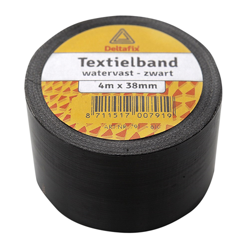 Textielband Deltafix - 38MM 4M ZWART