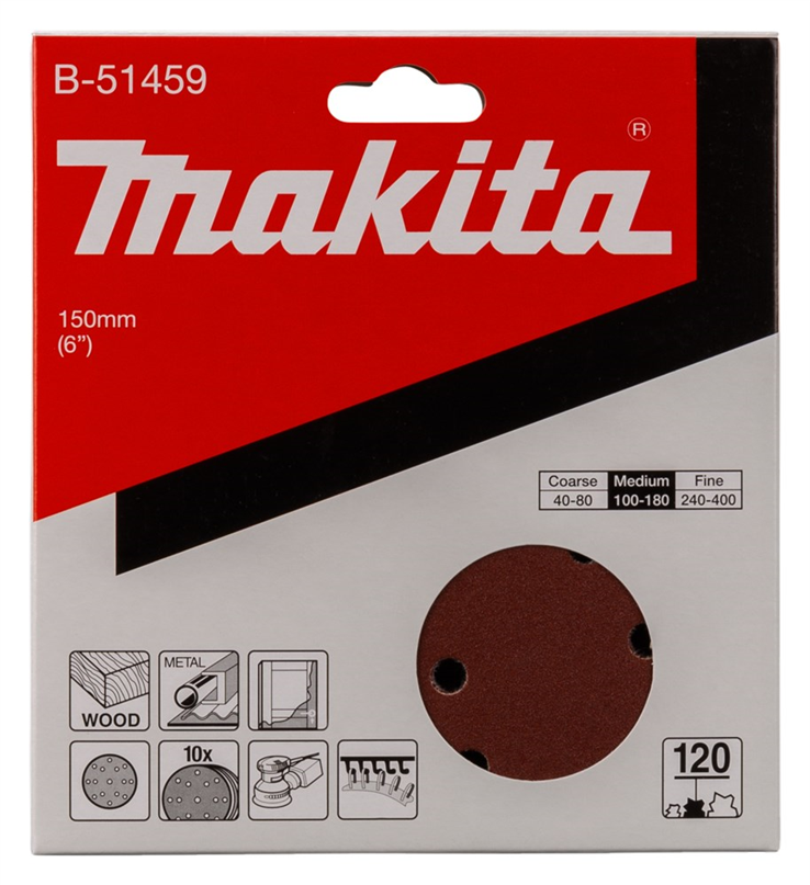 schuurschijf rood makita