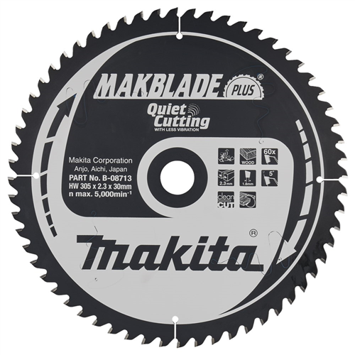 Cirkelzaagblad Hm Makita - 305X2.3X30MM 60T ATAF