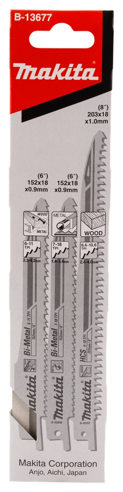 reciprozaagbladenset makita for wood