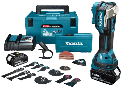 Accu Multitool Makita Starlock Max - DTM52RTJX2 18.0V