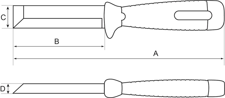 sloopbeitel / hakmes bahco