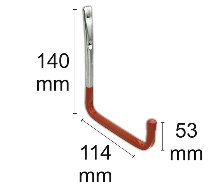 ophangbeugel geplastificeerd