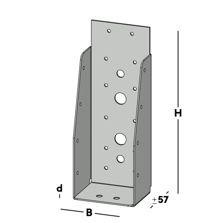 balkdrager gbs zonder lip sv