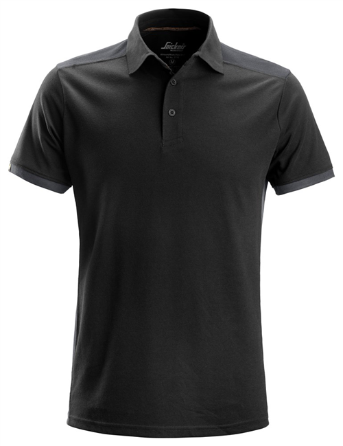 Poloshirt Allroundwork Snickers - 2715 ZWART/GRIJS XXL