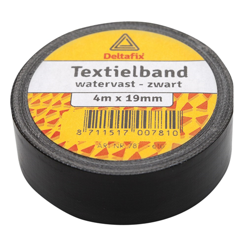 Textielband Deltafix - 19MM 4M ZWART