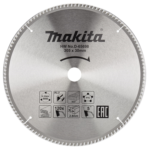 Cirkelzaagblad Hm Makita - 305X2.8X30MM 120T TCG