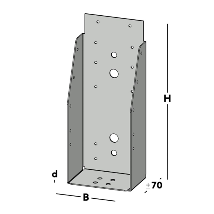 balkdrager gbs zonder lip sv