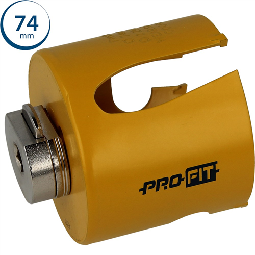 Gatzaag Multi Purpose Profit - Ø 74X52MM CLICK&DRILL HEX 10MM