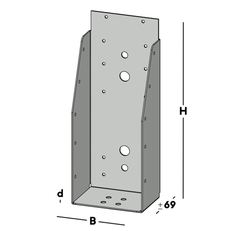 balkdrager gbs zonder lip sv