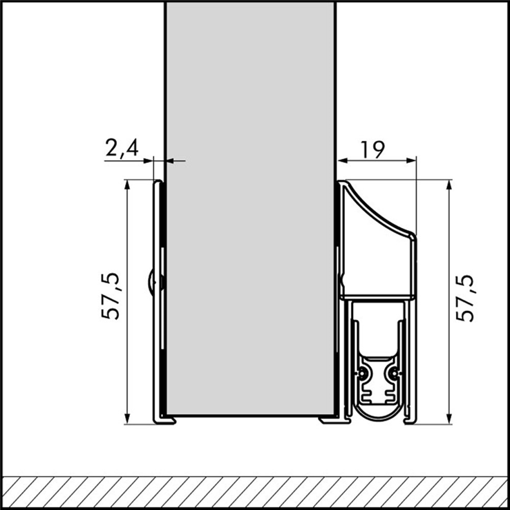 beschermplaat aluminium geanodiseerd