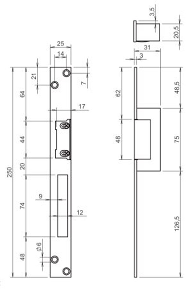 deuropener elektrisch inbouw effeff