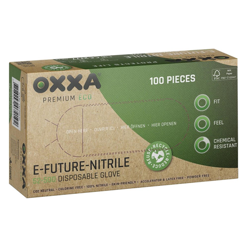 Handschoenenen Wegwerp Nitrill Oxxa - E-FUTURE-NITRILE 52-500 7-S