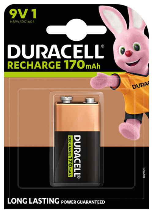 Batterij Oplaadbaar Blok Duracell - HR22 9.0V