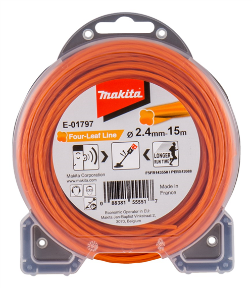 Maaidraad Makita - KLAVER 2.4MM 15M ORANJE