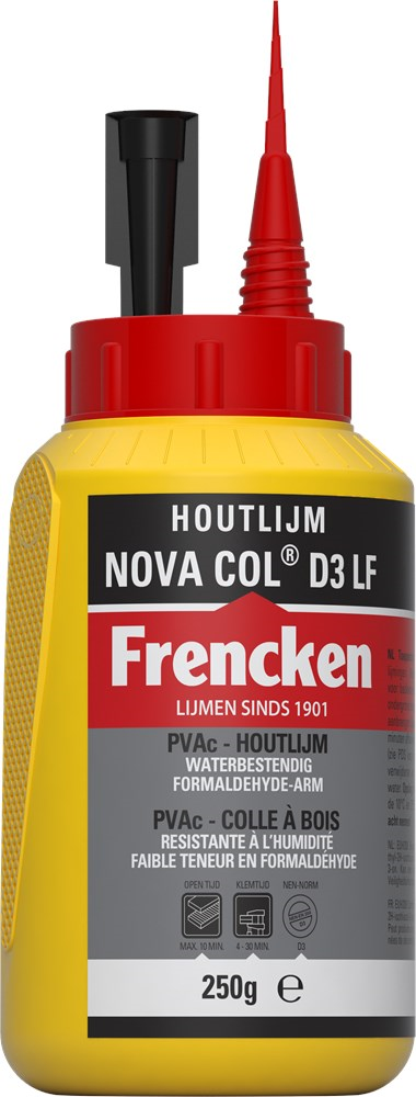 Houtlijm Waterbestendig Frencken - NOVA COL D3 FL 250G