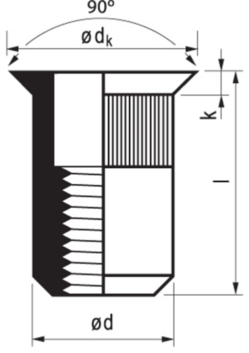 Blindklinkmoer Elvz Masterfix - M 5X13.5MM VK