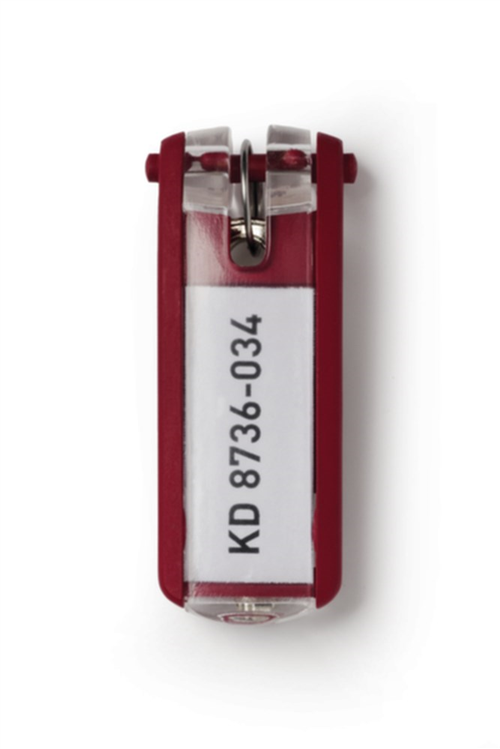 Sleutelhanger Durable - KEY CLIP ROOD SET à 6 STUKS