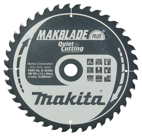 Cirkelzaagblad Hm Makita - 305X2.3X30MM 40T ATAF