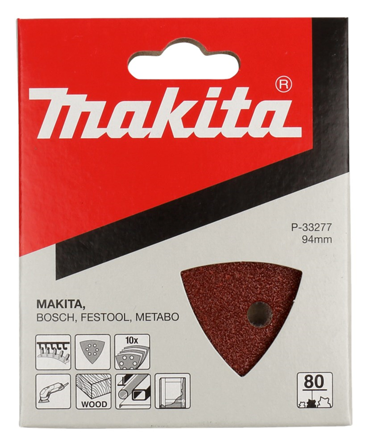 schuurpapier delta red velcro makita