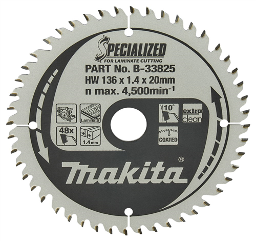 Cirkelzaagblad Hm Makita - 136X1.4X20MM 48T ATAF