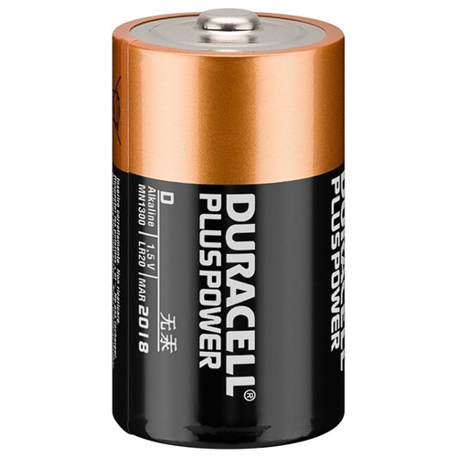 Batterijen Staaf Duracell Pluspower - D LR20 1.5V  SET à 2 STUKS