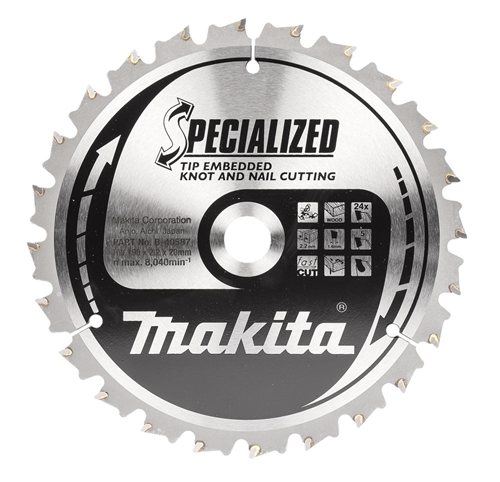 Cirkelzaagblad Hm Makita - 190X2.2X20MM 24T ATB