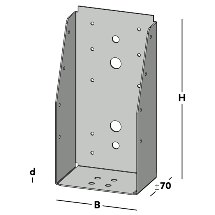 balkdrager gbs zonder lip sv